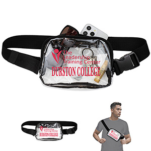 "EVERYWHERE" Clear Stadium Compliant Cross-Body Belt Bag 1 "EVERYWHERE" Clear Stadium Compliant Cross-Body Belt Bag 1