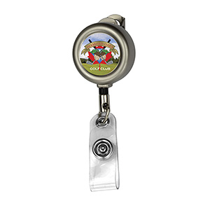 "Marion Matte" Solid Metal Retractable Badge Reel & Badge Holder 1 "Marion Matte" Solid Metal Retractable Badge Reel & Badge Holder 1