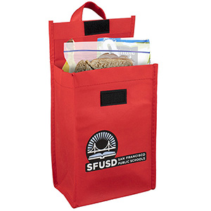 6-1/2"W x 9"H x 3 ½"Gusset - "BAG-IT" Value Priced Lightweight Lunch Tote Bag 1