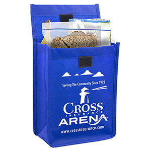 6-1/2"W x 9"H x 3 ½"Gusset - "BAG-IT" Value Priced Lightweight Lunch Tote Bag 1