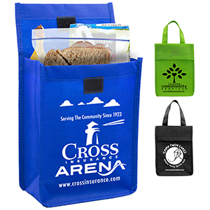 6-1/2"W x 9"H x 3 ½"Gusset - "BAG-IT" Value Priced Lightweight Lunch Tote Bag 1 6-1/2"W x 9"H x 3 ½"Gusset - "BAG-IT" Value Priced Lightweight Lunch Tote Bag 1