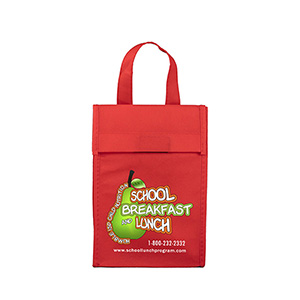 6-1/2"W x 9"H x 3 ½"Gusset - "BAG-IT" Value Priced Lightweight Lunch Tote Bag 1