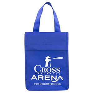 6-1/2"W x 9"H x 3 ½"Gusset - "BAG-IT" Value Priced Lightweight Lunch Tote Bag 1