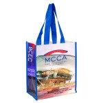 12"W x 14"H x 7"Gusset - "NICOLE" Full Color Laminated Woven Wrap Tote and Shopping Bag 1 12"W x 14"H x 7"Gusset - "NICOLE" Full Color Laminated Woven Wrap Tote and Shopping Bag 1