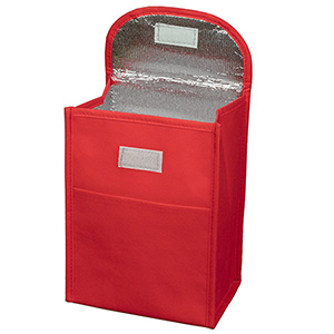7"W x 10"H x 5"Gusset - "ARCTIC CHILL" Tall Insulated Cooler Lunch Tote with Hook & Loop Closure 1