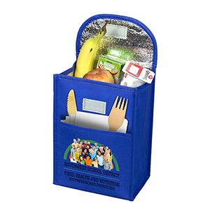 7"W x 10"H x 5"Gusset - "ARCTIC CHILL" Tall Insulated Cooler Lunch Tote with Hook & Loop Closure 1