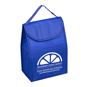 7"W x 10"H x 5"Gusset - "ARCTIC CHILL" Tall Insulated Cooler Lunch Tote with Hook & Loop Closure 1