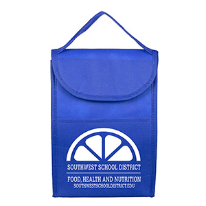 7"W x 10"H x 5"Gusset - "ARCTIC CHILL" Tall Insulated Cooler Lunch Tote with Hook & Loop Closure 1