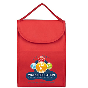 7"W x 10"H x 5"Gusset - "ARCTIC CHILL" Tall Insulated Cooler Lunch Tote with Hook & Loop Closure 1