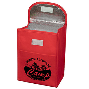 7"W x 10"H x 5"Gusset - "ARCTIC CHILL" Tall Insulated Cooler Lunch Tote with Hook & Loop Closure 1