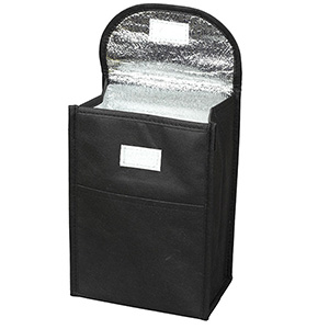7"W x 10"H x 5"Gusset - "ARCTIC CHILL" Tall Insulated Cooler Lunch Tote with Hook & Loop Closure 1