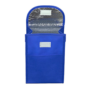 7"W x 10"H x 5"Gusset - "ARCTIC CHILL" Tall Insulated Cooler Lunch Tote with Hook & Loop Closure 1