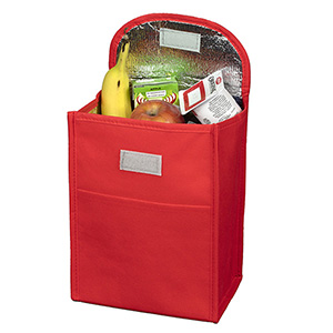 7"W x 10"H x 5"Gusset - "ARCTIC CHILL" Tall Insulated Cooler Lunch Tote with Hook & Loop Closure 1