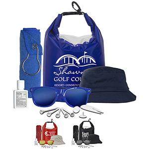 "FAIRWAY GOLF KIT" 13 Piece Golf Kit in Deluxe Dry Bag 1