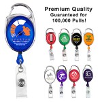 "Oberlin" Retractable Carabiner Style Badge Reel & Badge Holder 1 "Oberlin" Retractable Carabiner Style Badge Reel & Badge Holder 1