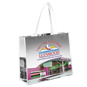 12-3/4"H x 15"W x 6"Gusset - "MARGARET" Non-Woven Full Color Laminated Wrap Carry All Tote 1 12-3/4"H x 15"W x 6"Gusset - "MARGARET" Non-Woven Full Color Laminated Wrap Carry All Tote 1