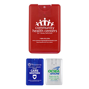 "SanCard" 20 ml. Antibacterial Hand Sanitizer Spray in Credit Card Shape Bottle(Spot Color Print) 1