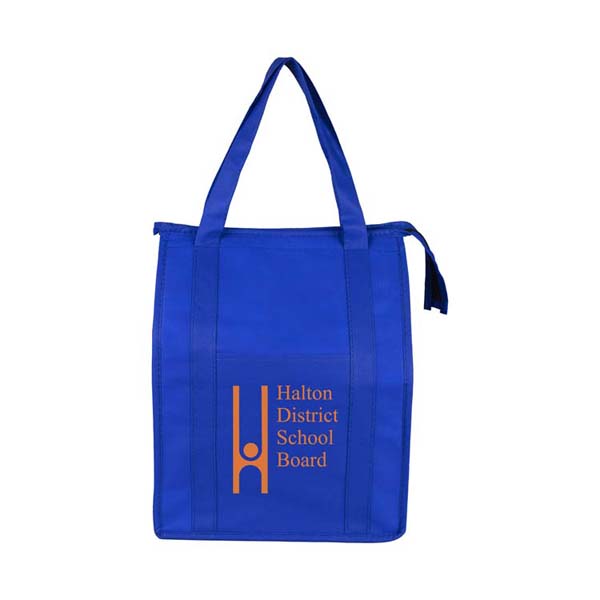 12"W x 16"H x 10"Gusset - "SUPER COOLER" Large Insulated Cooler Zipper Tote Bag 1