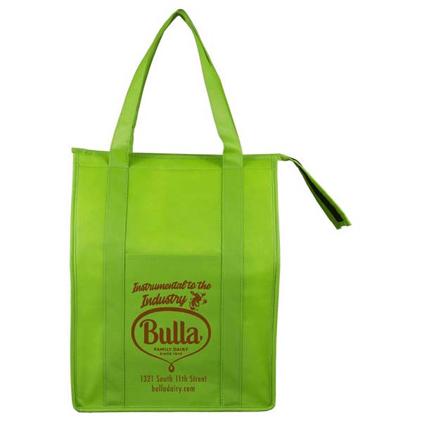 12"W x 16"H x 10"Gusset - "SUPER COOLER" Large Insulated Cooler Zipper Tote Bag 1