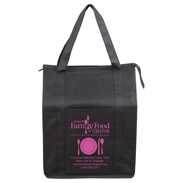 12"W x 16"H x 10"Gusset - "SUPER COOLER" Large Insulated Cooler Zipper Tote Bag 1