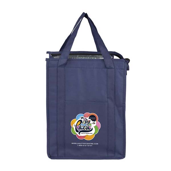 12"W x 16"H x 10"Gusset - "SUPER COOLER" Large Insulated Cooler Zipper Tote Bag 1