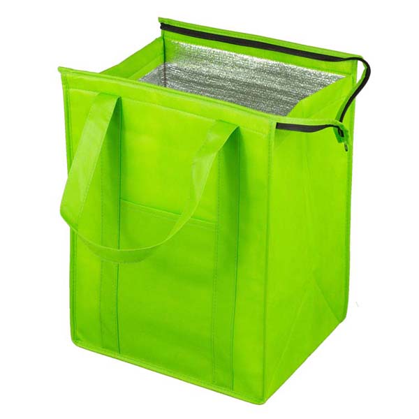 12"W x 16"H x 10"Gusset - "SUPER COOLER" Large Insulated Cooler Zipper Tote Bag 1
