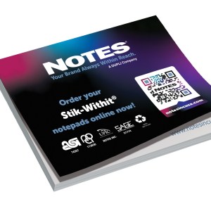 25-Sheet Stik-Withit® Low Quantity Adhesive Notepad (4"x3") 1 25-Sheet Stik-Withit® Low Quantity Adhesive Notepad (4"x3") 1