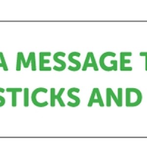 Stik-Withit® Bumper Sticker (3 1/4"x15") 1 Stik-Withit® Bumper Sticker (3 1/4"x15") 1