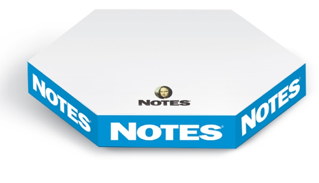 Thins® Hexagon Stik-Withit® Note Cube® Notepad (3 5/8"x3 1/8") 1 Thins® Hexagon Stik-Withit® Note Cube® Notepad (3 5/8"x3 1/8") 1