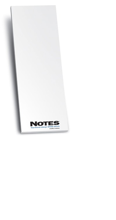 25-Sheet Stik-Withit® Adhesive Notepad (3"x8") Low Quantity 1 25-Sheet Stik-Withit® Adhesive Notepad (3"x8") Low Quantity 1