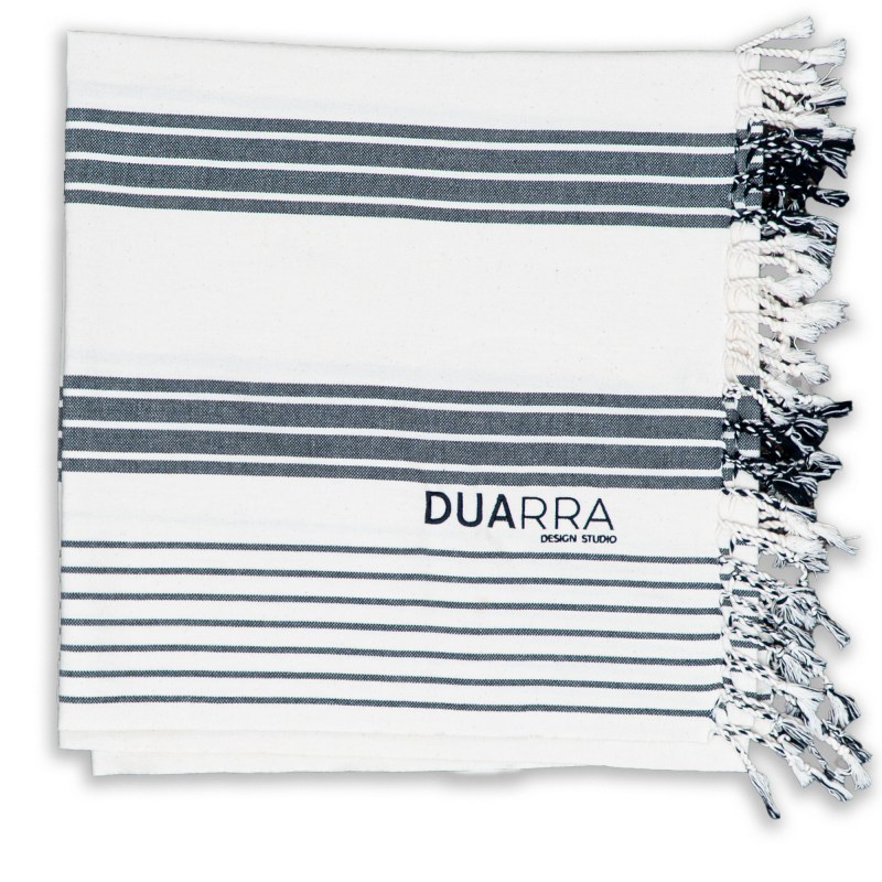 Ivory Shore Multi-Stripe Pesh (Embroidered) 1 Ivory Shore Multi-Stripe Pesh (Embroidered) 1