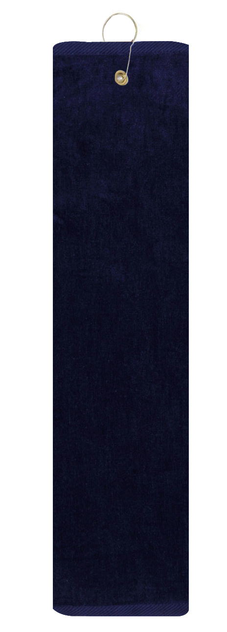 The Platinum Collection Golf Towel w/ Tri-Fold Grommet (Embroidery) 1