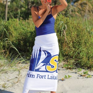Diamond Collection White Beach Towel (Embroidery) 1 Diamond Collection White Beach Towel (Embroidery) 1