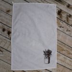 Tea Towel Flour Sack with loop (Screen Print) 1 Tea Towel Flour Sack with loop (Screen Print) 1