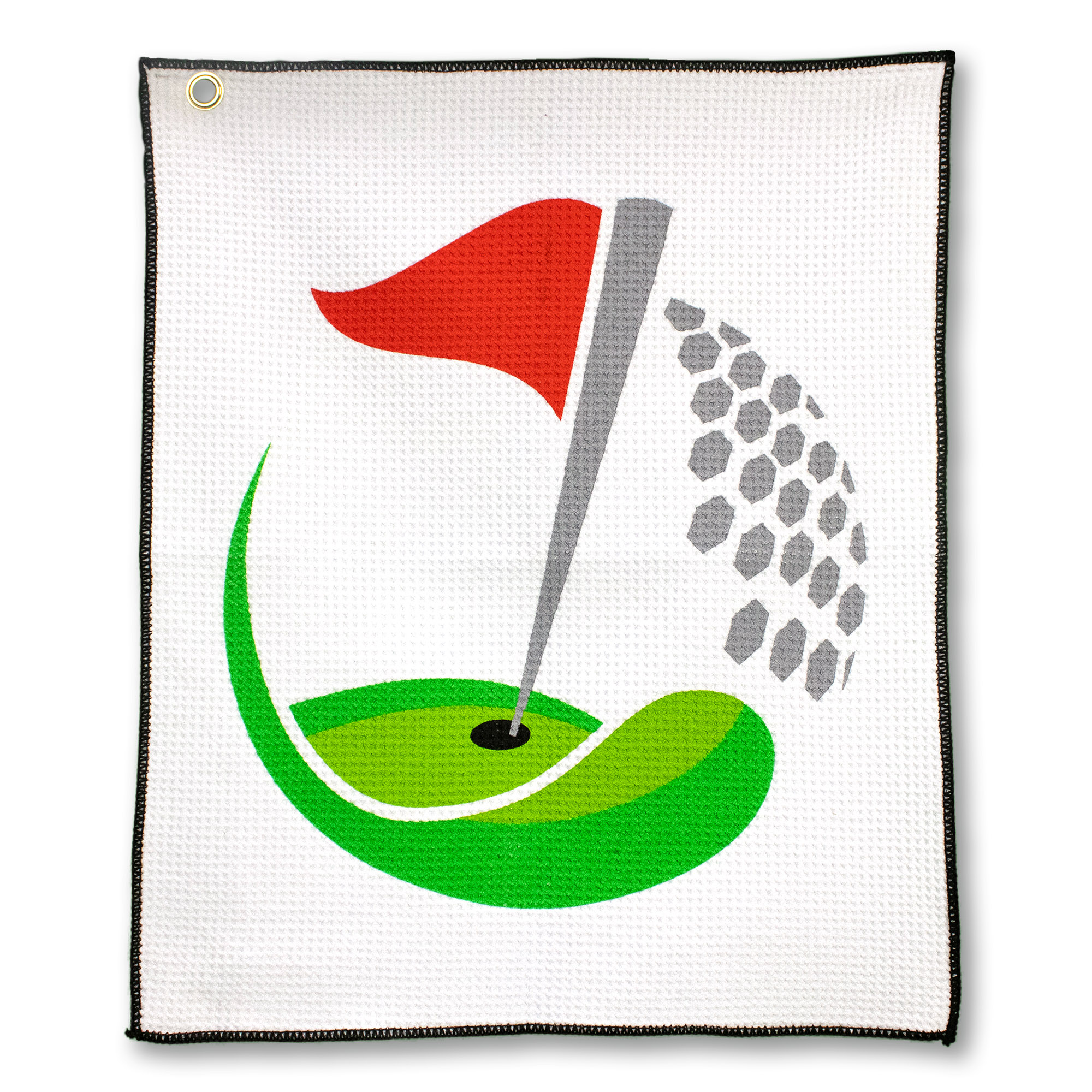 Microfiber Waffle Small Golf Towel (Screen Print) 1