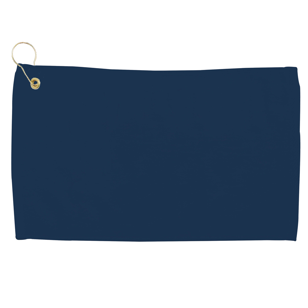 Velour Fingertip Golf Towel w/ Corner Grommet (Screen Print) 1