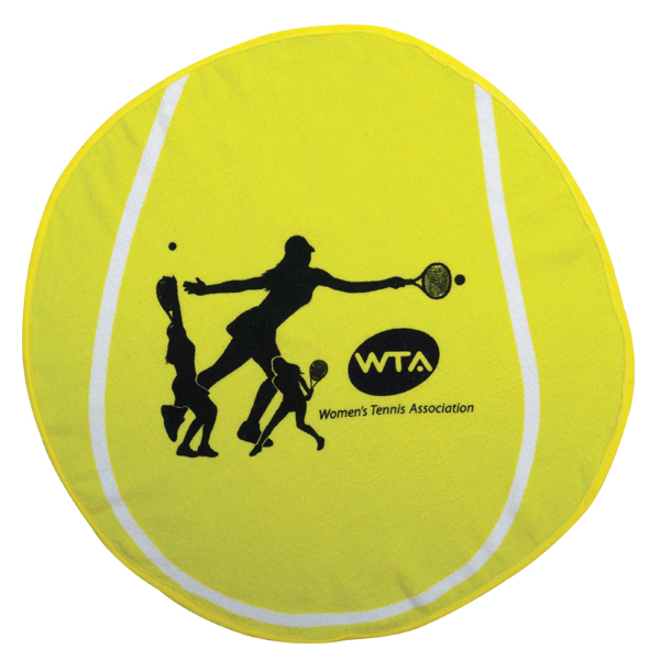 Fiber Reactive Tennis Ball Shaped Sport Towel (Screen Print) 1 Fiber Reactive Tennis Ball Shaped Sport Towel (Screen Print) 1