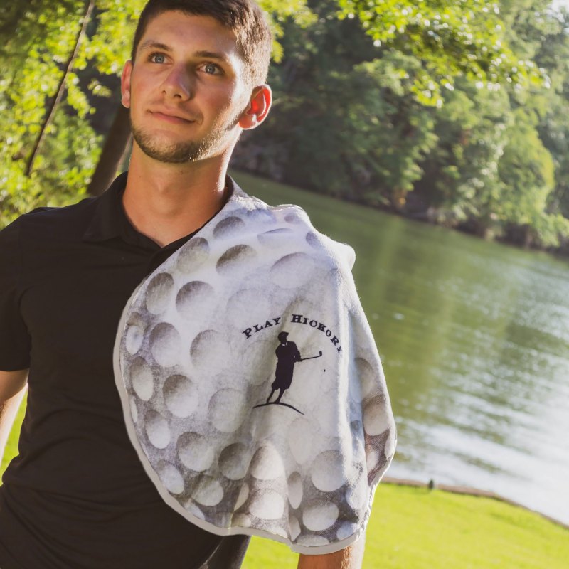 Fiber Reactive Golf Ball Shaped Sport Towel (Screen Print) 1 Fiber Reactive Golf Ball Shaped Sport Towel (Screen Print) 1