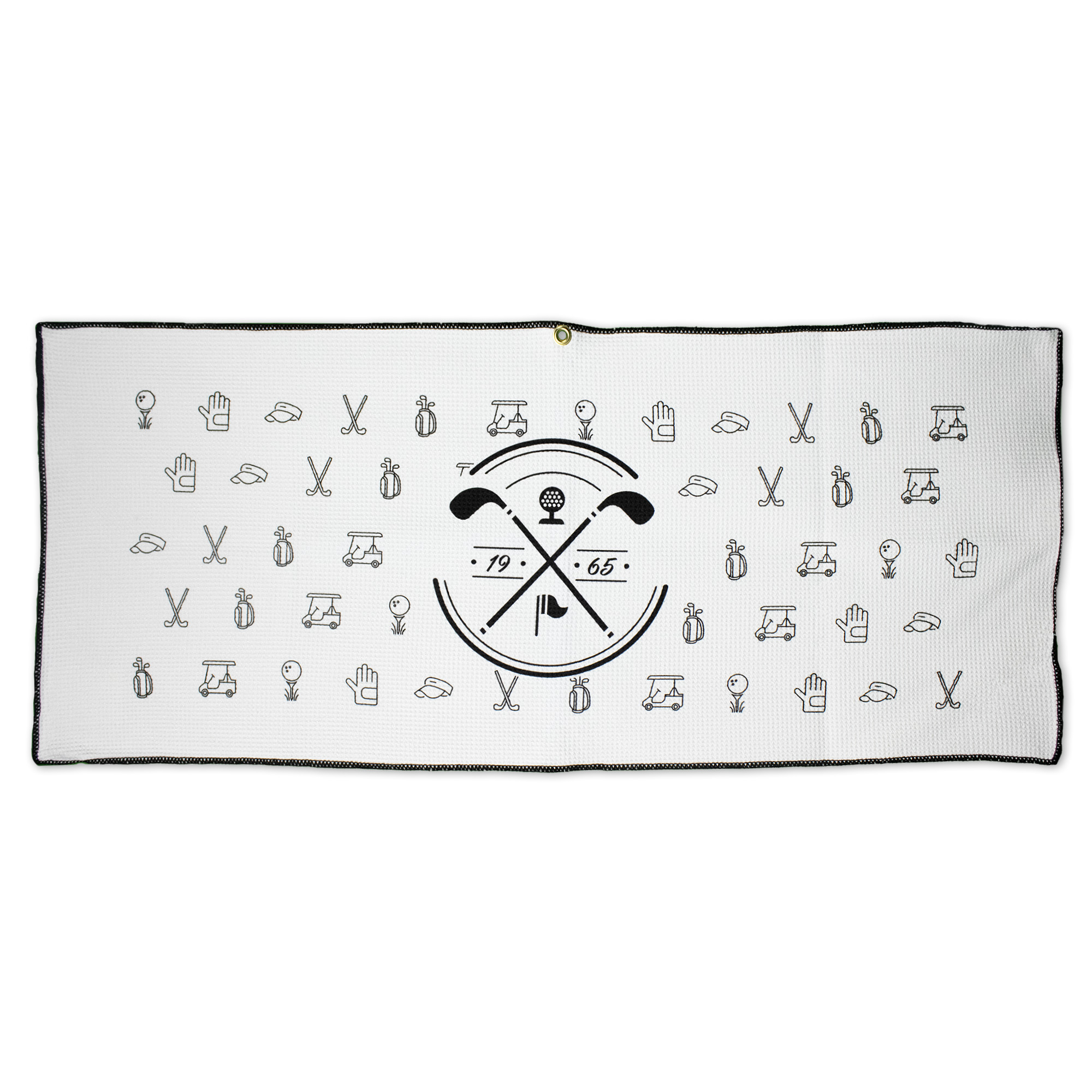 Microfiber Waffle Caddy Towel (Embroidery) 1