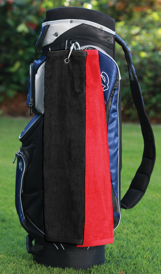 Diamond Collection Golf Towel w/ Tri-Fold Grommet (Screen Print) 1