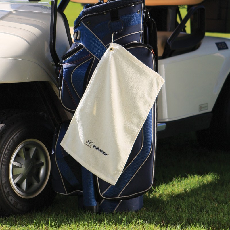 Velour Fingertip Golf Towel w/ Corner Grommet (Embroidery) 1 Velour Fingertip Golf Towel w/ Corner Grommet (Embroidery) 1