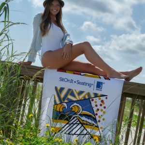 Diamond Collection White Beach Towel (Screen Print) 1 Diamond Collection White Beach Towel (Screen Print) 1
