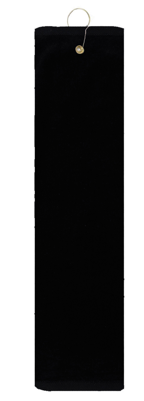 The Platinum Collection Golf Towel w/ Tri-Fold Grommet (Screen Print) 1