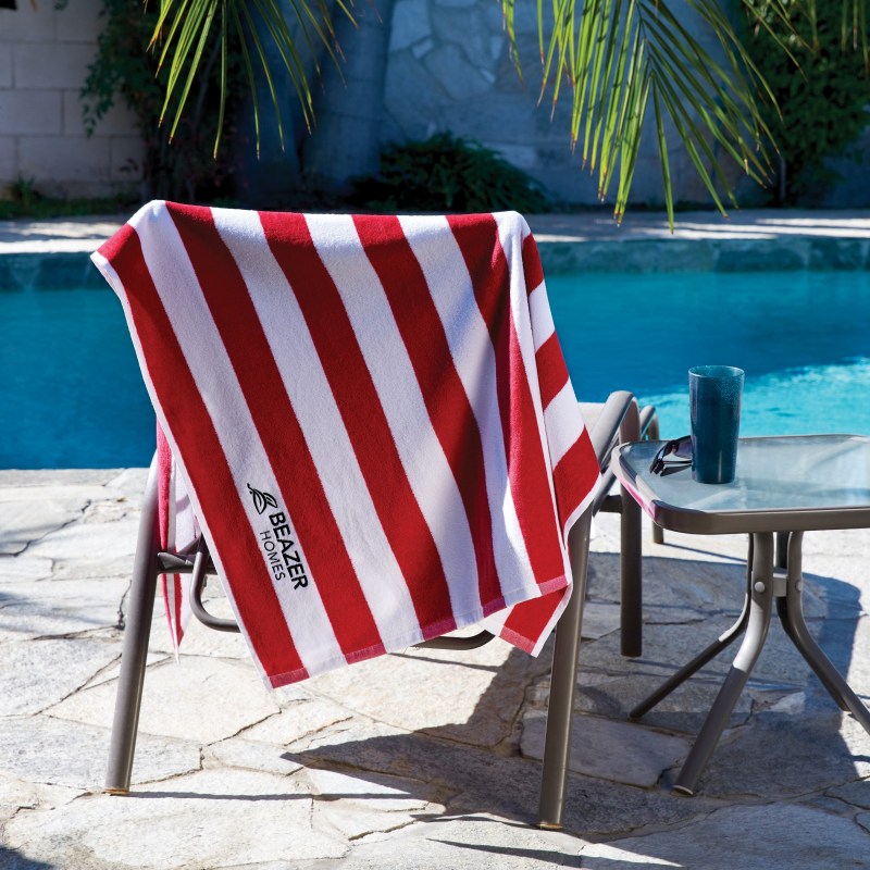 Midweight Cabana Beach Towel (Embroidery) 1 Midweight Cabana Beach Towel (Embroidery) 1