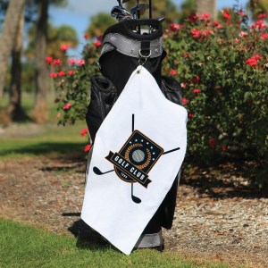 Microfiber Golf Towel with Corner Grommet (Screen Print) 1 Microfiber Golf Towel with Corner Grommet (Screen Print) 1