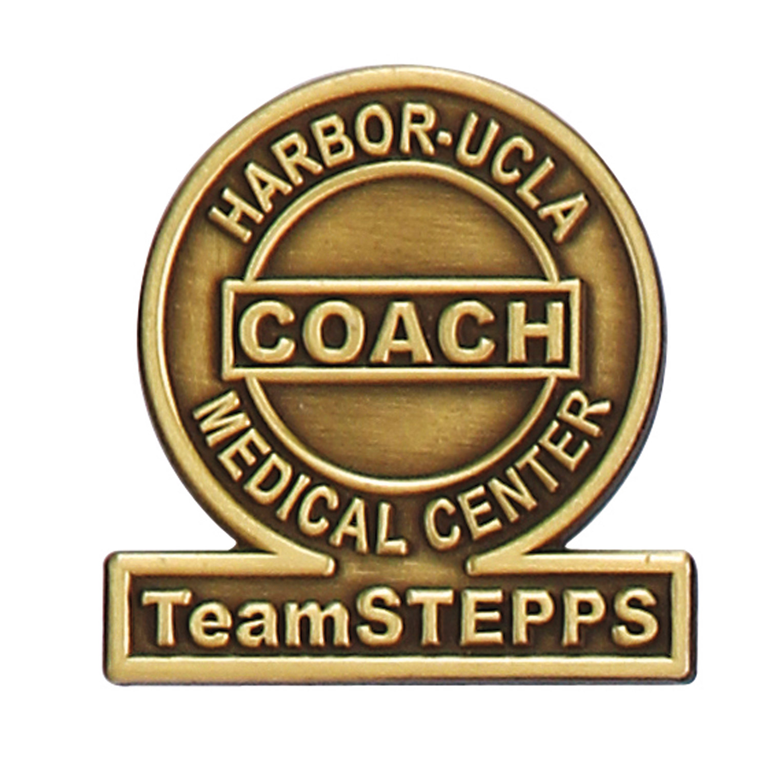 3/4" (0.75") Die Struck Antique Lapel Pin 1