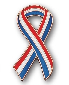 "Patriotic Ribbon" Stock Cutout Pin 1 "Patriotic Ribbon" Stock Cutout Pin 1