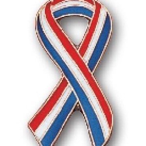 "Patriotic Ribbon" Stock Cutout Pin 1 "Patriotic Ribbon" Stock Cutout Pin 1