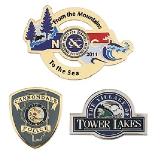 7/8" (0.875") Etched Soft Enamel Lapel Pin 1 7/8" (0.875") Etched Soft Enamel Lapel Pin 1