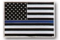 "Police Law Enforcement Support USA Flag" Stock Pin 1 "Police Law Enforcement Support USA Flag" Stock Pin 1